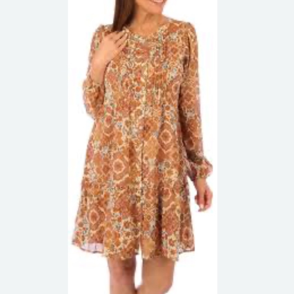 Lucky Brand Chiffon Tiered Dress